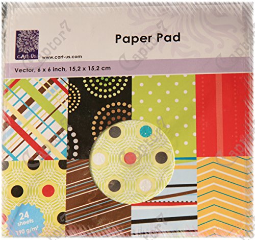 Paper Pad Vector 6x6 inch 15,2x15,2 cm 24 sheets 190 g/m2 von CArt-Us