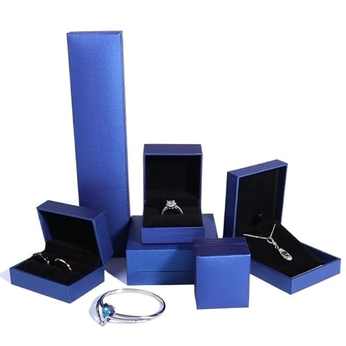 CBFGGOEUDFBS Schmuckschatulle, Schmuckverpackungsbox, Etuis for Ringe, Halsketten und Armbänder, Schmuckgeschenkbox, Ohrringaufbewahrung(Black_Ring box) von CBFGGOEUDFBS