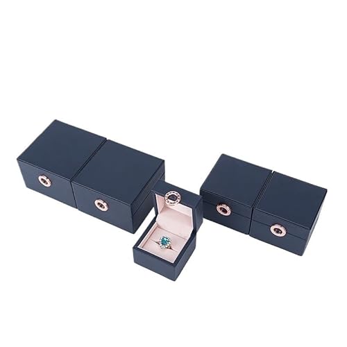 CBFGGOEUDFBS Schmuckschatulle, Schmuckverpackungsbox, Etuis for Ringe, Halsketten und Armbänder, Schmuckgeschenkbox, Ohrringaufbewahrung(Blue_Bracelet box) von CBFGGOEUDFBS