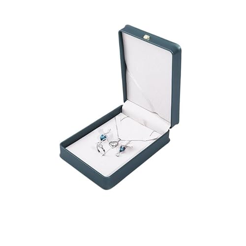 CBFGGOEUDFBS Schmuckschatulle, Schmuckverpackungsbox, Etuis for Ringe, Halsketten und Armbänder, Schmuckgeschenkbox, Ohrringaufbewahrung(Green 1611.54.5cm) von CBFGGOEUDFBS