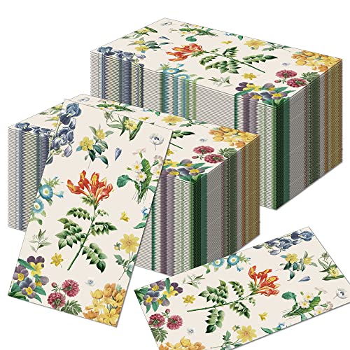 100 Servietten Blumen Papier Servietten Vintage Einweg Abendessen Servietten, Party Geburtstag Hochzeit Küche Tischdeko 40x33cm von CC HOME