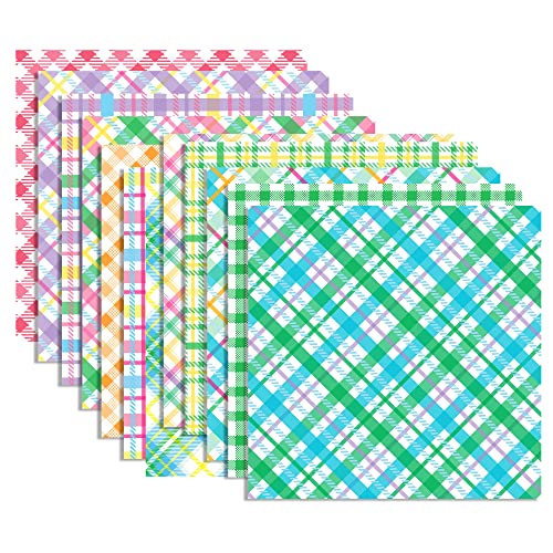 24 Blatt Ostern Scrapbook Papier,12 Designs Doppelseitige Oster Plaid Dekorpapier Scrapbook Craft Papier,30x30cm Plaid Craft Supplies Karte Herstellung Scrapbook von CC HOME