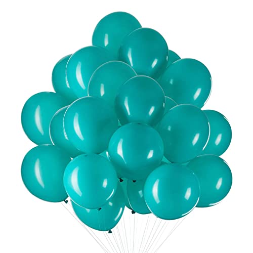 100 Stück 12 Zoll Luftballons Türkis,Tiffany Blau Latex Helium Ballons für Geburtstag,Hochzeit Party Dekoration von CC Wonderland Zone