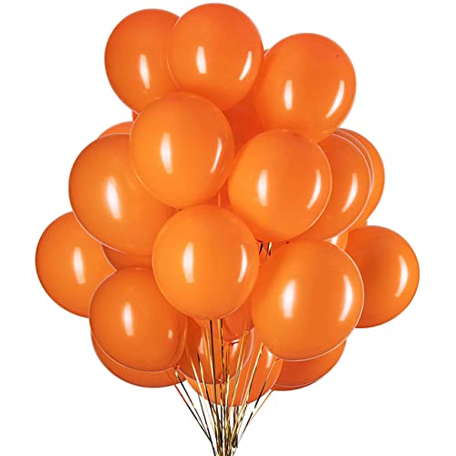 12 Zoll Luftballons Orange,Helium Latex Ballon für Partys Deko,50 Stück von CC Wonderland Zone