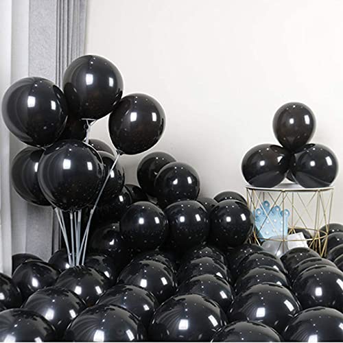 5 Zoll/100 Stück Luftballons Schwarzer,Kleine Latex Helium Ballons für Partys Deko von CC Wonderland Zone