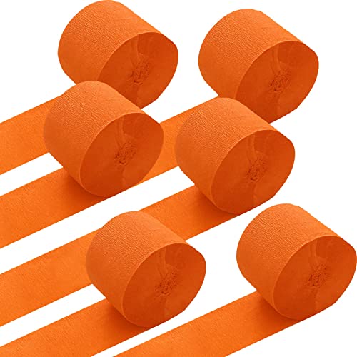 CC wonderland zone 12 Rolls Orange Kreppbänder,Krepppapier Luftschlangen Feier Dekoration,jeweils 4.5CMx25M von CC wonderland zone