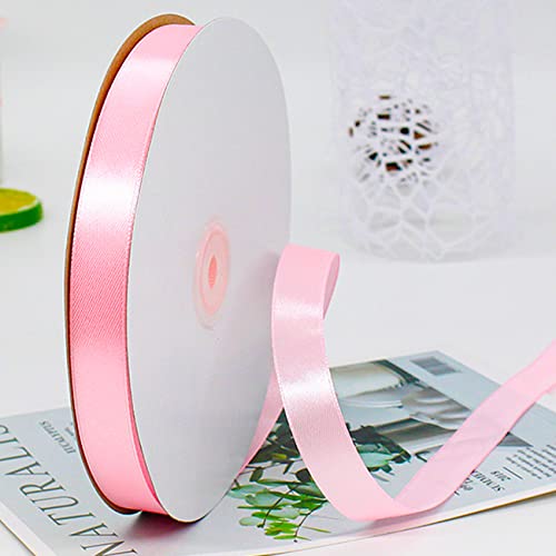 CC wonderland zone Satinband Rosa 91m lang x 10mm breit Dekoration Geschenkband,Schleifenband Dekoband Stoffband für Hochzeit von CC wonderland zone