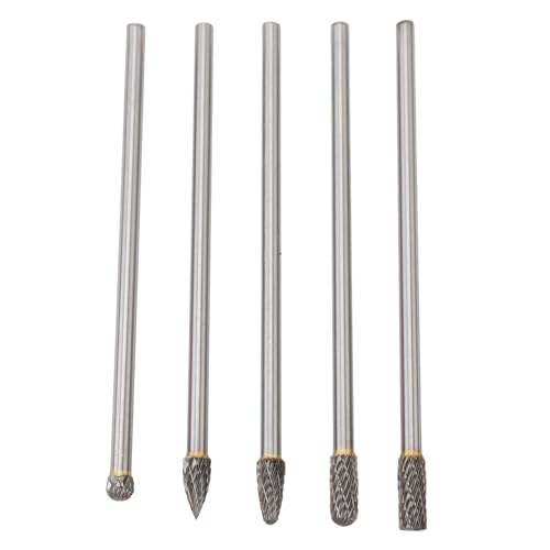 Drehwerkzeug-Hartmetall-Frässtift-Set, Anfasen, Schleifer-Bits, Schleifen, 5 Stück, 150 Mm, für Automobile (6*8mm) von CCYLEZ