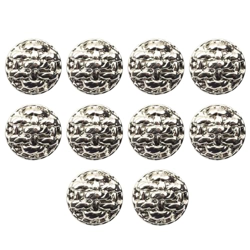 10 Stück Vintage Metall Nähen Knöpfe Jacken Knöpfen Groß Knöpfe Runde Silber Knöpfe Trachtenknöpfe Silber Ersatz Knöpfe Zum AnnäHen Kleider Reparatur Von Jacken,mäntel, Kleider-Silber-18mm 10 Stück Vintage Metall Nähen Knöpfe Jacken Knöpfen Groß Knöpfe Runde Silber Knöpfe Trachtenknöpfe Silber Ersatz Knöpfe Zum AnnäHen Kleider Reparatur Von Jacken,mäntel, Kleider-Silber-18mm von CCYXFB