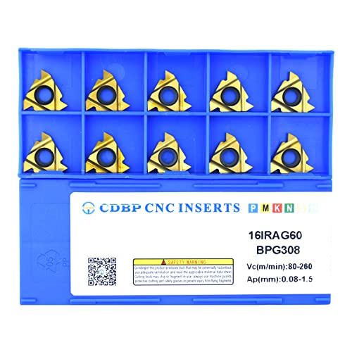 CDBP 16IR AG60 Gewindeschneidplatten Außen Innengewinde Wendeschneidplatten, 10 Stück von CDBP