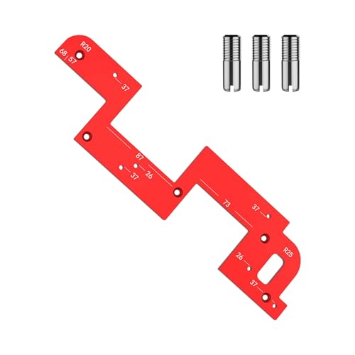 Hilfswerkzeug für Bogenrillen, verbesserte grifffreie Schrankschlitzform, Aluminiumlegierung, eingebetteter Griff, Schlitz-Positionierungswerkzeug für präzises Formen von Holz von CDIYTOOL