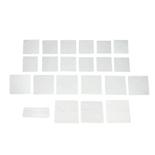 22-teiliges Quilt-Vorlagen-Set, Hohle, Transparente, Gefrostete PP-Quilt-Schablone, Quilt-Schneideschablone für Kleidung, Handgefertigte Gemischte Quilt-Vorlagen, Bestickte von CDQL