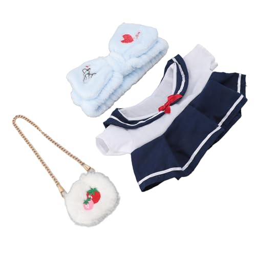 Plüschpuppen-Kleidungsset, Süßes JK-Uniform-Set, 12-Zoll-Puppenkleidung, Süße Anzüge Zum Selbermachen, Kleid, Vorschulzentren, Plüschspielzeug-Kleidung, Plüsch-Outfit-Kostüm für von CDQL