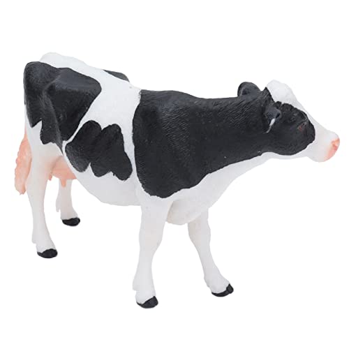 Simmentaler Rinderfigur – 4,7 X 3,1 X 1,2 Zoll, Realistische Kühe, Schwarz-weißes Spielzeug – Wildtierstatuen für die Schreibtischdekoration zu Hause, Regen Fantasie und Neugier an von CDQL