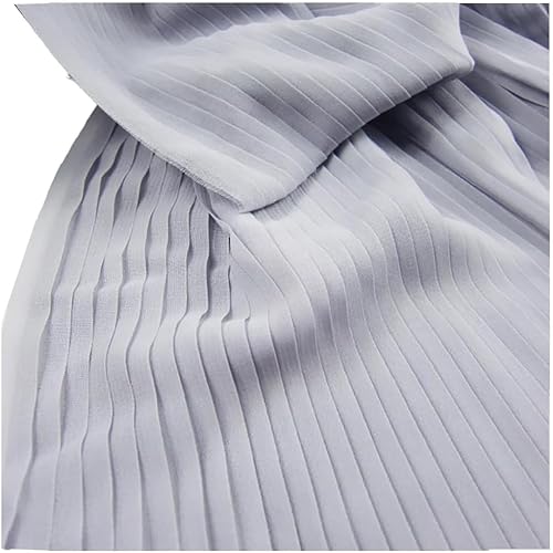 Kleiderstoff, seidiger Satin-Brokat, 1m*1,5m, schwarzer Flockvliesstoff, Spitze, nigerianischer Stoff, Stretch-Netzstoff, afrikanischer Stoff for Selbernähen von Kleidung(Gray,Straighten 1 meter) von CDWK