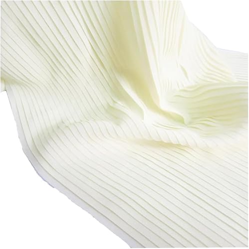 Kleiderstoff, seidiger Satin-Brokat, 1m*1,5m, schwarzer Flockvliesstoff, Spitze, nigerianischer Stoff, Stretch-Netzstoff, afrikanischer Stoff for Selbernähen von Kleidung(Light Yellow,Straighten 0.5 m von CDWK