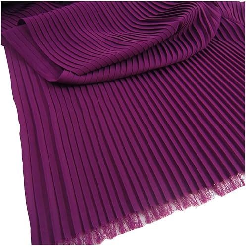 Kleiderstoff, seidiger Satin-Brokat, 1m*1,5m, schwarzer Flockvliesstoff, Spitze, nigerianischer Stoff, Stretch-Netzstoff, afrikanischer Stoff for Selbernähen von Kleidung(Purple,Straighten 0.5 meter) von CDWK