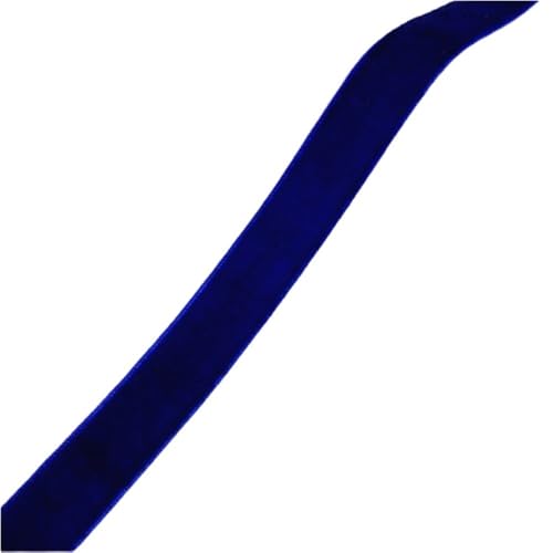 CEHJZQRPL Samtband 38 mm x 2 Yards Band for Partygeschenkboxen, Fransen-Samtband 6–38 mm Breite, 28 Farben, dekorative Bänder for Fotografien(Blue,10mm x 5yards) von CEHJZQRPL