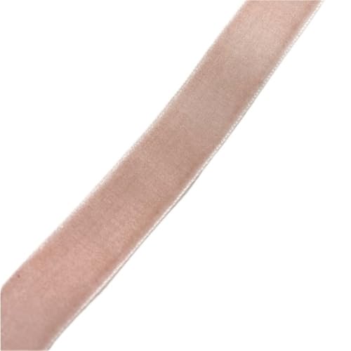 CEHJZQRPL Samtband 38 mm x 2 Yards Band for Partygeschenkboxen, Fransen-Samtband 6–38 mm Breite, 28 Farben, dekorative Bänder for Fotografien(Light Mauve,15mm x 5yards) von CEHJZQRPL