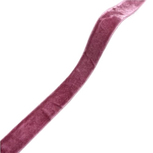 CEHJZQRPL Samtband 38 mm x 2 Yards Band for Partygeschenkboxen, Fransen-Samtband 6–38 mm Breite, 28 Farben, dekorative Bänder for Fotografien(Mauve,10mm x 5yards) von CEHJZQRPL