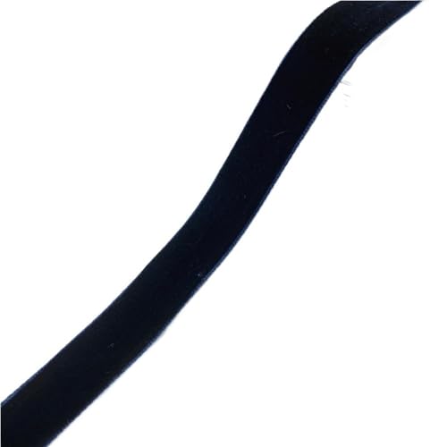 CEHJZQRPL Samtband 38 mm x 2 Yards Band for Partygeschenkboxen, Fransen-Samtband 6–38 mm Breite, 28 Farben, dekorative Bänder for Fotografien(Navy Blue,6mm x 5yards) von CEHJZQRPL