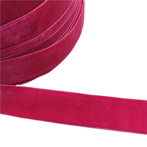 CEHJZQRPL Samtband Farbe: Einseitig, 3/5 Yards, 6 mm – 38 mm, Polyesterseide, efeugrün, kokosnussbraun, grau, Samtschleifen(Crimson,20mm x 5yards) von CEHJZQRPL