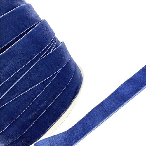 CEHJZQRPL Samtband Farbe: Einseitig, 3/5 Yards, 6 mm – 38 mm, Polyesterseide, efeugrün, kokosnussbraun, grau, Samtschleifen(Darkpowderblue,6mm x 5yards) von CEHJZQRPL