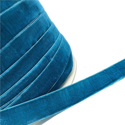 CEHJZQRPL Samtband Farbe: Einseitig, 3/5 Yards, 6 mm – 38 mm, Polyesterseide, efeugrün, kokosnussbraun, grau, Samtschleifen(Steelblue,6mm x 5yards) von CEHJZQRPL