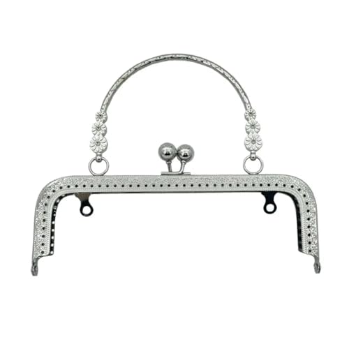 Metal Pocket Frame 18CM/20CM Retro Geldbörsenverschluss Rahmen Tasche Metall Geldbörsenrahmen Schnalle for DIY Handwerk Geldbörse Tasche Herstellung Tasche Teile for Geldbörse Herstellung(Silver,18cm) von CEHJZQRPL