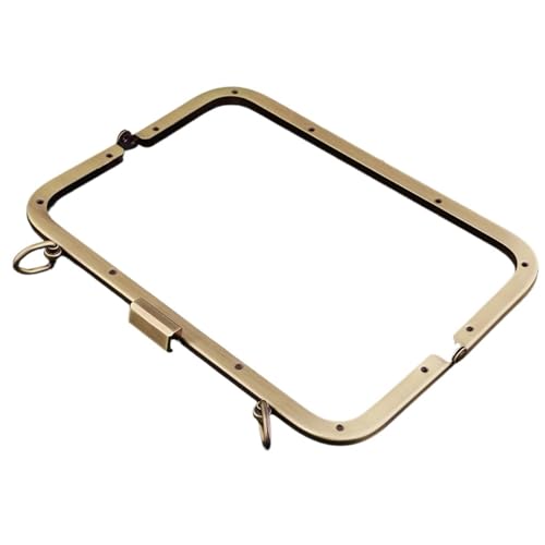 Metal Pocket Frame 21 cm Metallrahmen for DIY Nähen Handtasche Geldbörse Münztüte(Brown) von CEHJZQRPL