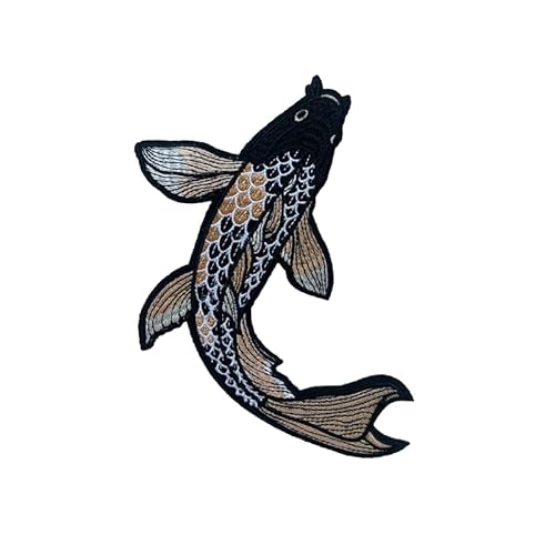 20 * 15CM 2 TEILE/SATZ Große Fische Eisen Auf Stickerei Patches Für Kleidung Größe Große Applique Patches Stickerei Patches für Kleidung Jacken von CEMELI