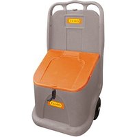 CEMO Go-Box Streugutbehälter 75,0 l grau, orange 59,0 x 44,0 x 107,0 cm von CEMO