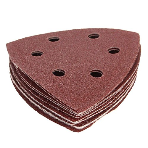 CENMEN 10 x Nylonpapier-Pads, 90 mm, Schleifblätter mit Körnung 40, 60, 80, 100 und 120 von CENMEN