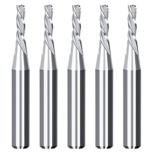 CENMEN 5 Stück 1/8 Schneiden Diamter Spiral Upcut Router Bit mit 1/4 Carbide CNC Holzbits Set für Fräser einen Tuff von CENMEN