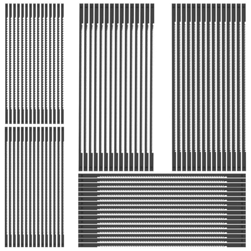 CENMEN 75-Teiliges Dekupiersägeblatt-Set mit Stiftende, 5-Dekupiersägeblatt-Sortiment, Dekupiersägeblatt zum Holzschneiden, 10/15/18/20/24 TPI von CENMEN