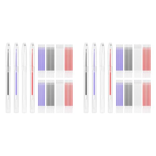 CENMEN 8 StüCk HitzelöSchbare Stoff Markierung Stifte HitzelöSchbare Stifte mit 96 NachfüLlungen zum Quilten, NäHen und Schneidern von CENMEN