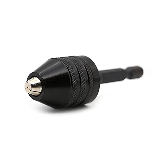 CENPEK Bohrfutter 0,6 cm Sechskantschaft Schnellspannzangen-Adapter, schlüsselloses Design, Kapazität 0,3–8 mm für elektrische Schraubendreher-Bohrer, langlebig und rostbeständig von CENPEK