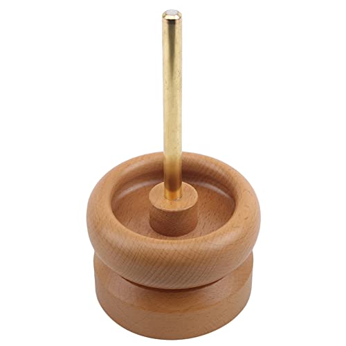 CENPEK Spin Bead Loader Holzperlen Spinner Schmuckherstellung Perlenhalter und 2 Stück lange Perlennadeln zum schnellen Auffädeln von Perlen von CENPEK