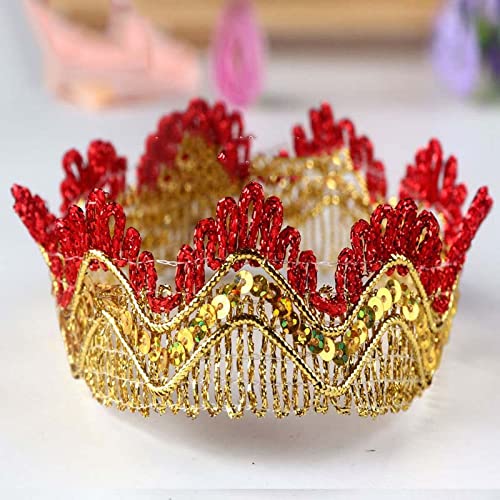 CENPEK Perlen Spitzenbesatz Paillettenband Vintage Dekorative Hochzeit Braut DIY Handwerk Nhen Farbiger Stoff-Gold-Rot CENPEK Perlen Spitzenbesatz Paillettenband Vintage Dekorative Hochzeit Braut DIY Handwerk Nhen Farbiger Stoff-Gold-Rot von CENPEK