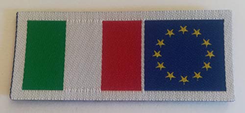 Aufnäher mit Stickerei, Mikro-Stickerei in HD/Jacquard (hohe Auflösung), rechteckig, Italien-Europa, zum Aufbügeln, Mikro-Faden, Maße: H. 2,5 x L. 6 cm, hergestellt in Italien. von CENTRO RICAMI