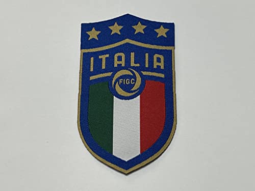 Patch-Aufnäher in HD/Jacquard (hohe Auflösung), zum Aufbügeln, Mikrofaden, Maße: H.9,3 x L. 5,2 cm, hergestellt in Italien von ‎CENTRO RICAMI RICAMIFICIO INDUSTRIALE ITALIANO DAL 1989