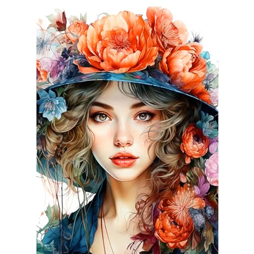 CEOVR Diamond Painting Kit Erwachsene Diamond-painting Schönheit und Blumen,30x40 cm Diamant Paintings Kit,5D DIY Diamond Painting Bilder Set,5D DIY Diamond Painting Bilder Kit von CEOVR