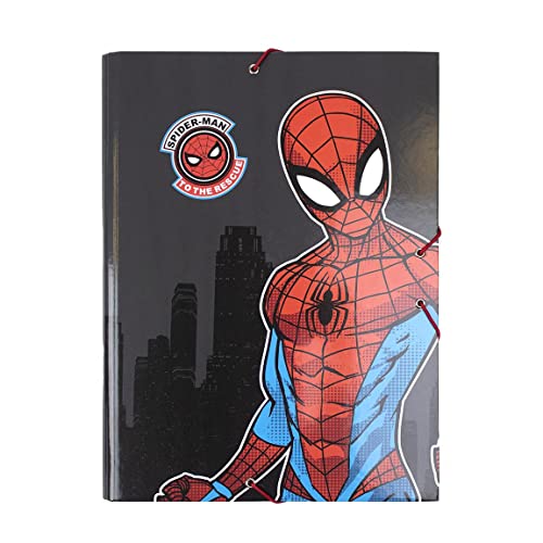 CERDÁ LIFE'S LITTLE MOMENTS - Carpeta Escolar Niño de Spiderman con 3 Solapas Flexibles, Cierre con Gomas Elásticas y Tapa Dura Idónea para Documentos A4 - Licencia Oficial Marvel, Night Green Just Green von CERDÁ LIFE'S LITTLE MOMENTS