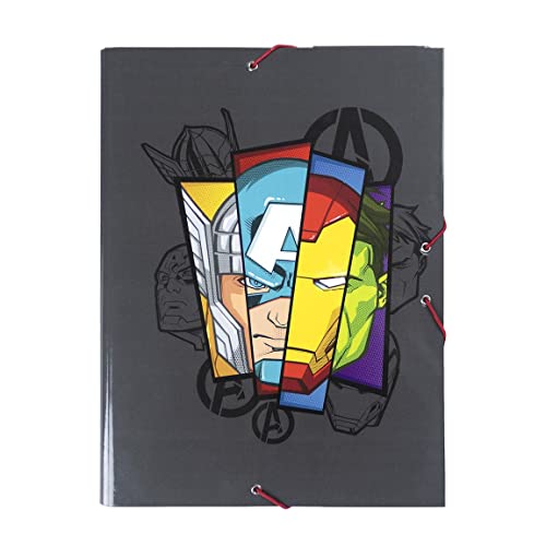 CERDÁ LIFE's LITTLE MOMENTS - Carpeta Escolar Niño de The Avengers con 3 Solapas Flexibles, Cierre con Gomas Elásticas y Tapa Dura Idónea para Documentos A4 - Licencia Oficial Marvel, 2700000247 von CERDÁ LIFE'S LITTLE MOMENTS