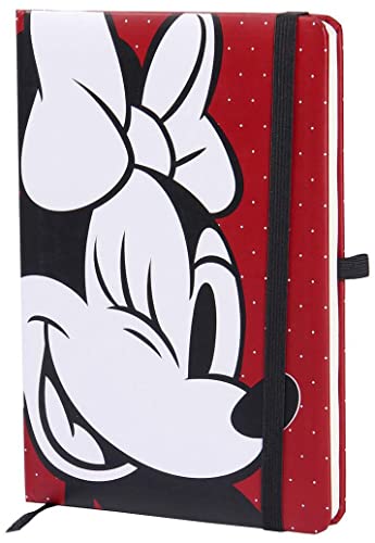 Micky Maus Minnie Unisex Notizbuch rot/schwarz/weiß Papier Disney, Fan-Merch, Filme von CERDÁ LIFE'S LITTLE MOMENTS