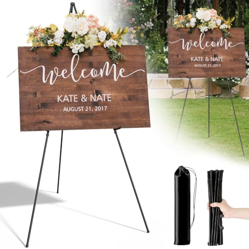 CEWROM Künstler Staffelei Stand, Staffelei Groß,160cm Verstellbares Stativ Tisch Kunst Leinwand Malerei Display, mit Tragebeutel, Staffelei Hochzeit, Easy Folding, für Malerei, Show, Hochzeit Poster von CEWROM