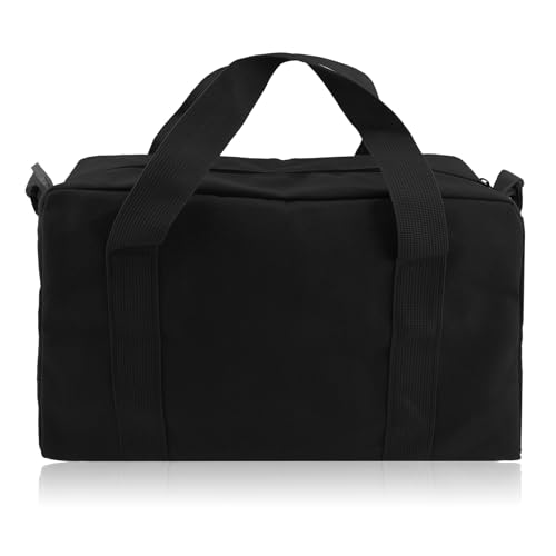 Werkzeugtasche,Wide Mouth Tool Bag,Strapazierfähiges Segeltuch Werkzeug Tasche,Werkzeugtasche Klein Werkzeug Organizer Tote Bag für die Lagerung Schraubenschlüssel Zangen (Schwarz, 2XL/50CM) von CFHOOAY