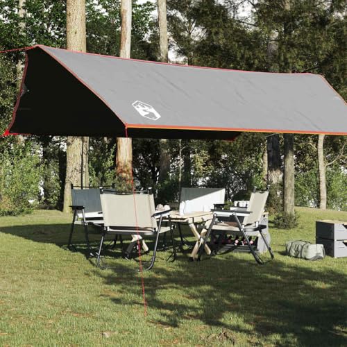 Furniture Select Campingplane, wasserfest, 500 x 294 cm, Grau und Orange von CFODOJ