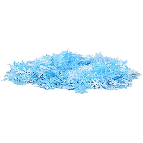 1000 Pcs Snowflake Confetti 0,9in Vibr Color Wiederverwendbares Plastik Multi Purpose Christmas Confetti für Box Tree E Weiß für die Aufnahme von Taschen Weihnachten Spruc von CFTGIW