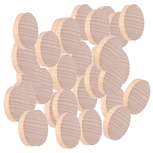 100pcs Leere Holzscheiben Holzhandwerk DIY Dekoration Hersteller Handgefertigte Accessoires Leeres Holzhandwerk Leere Holzscheiben -Scheibendisediy Holzscheiben -Chipsblank von CFTGIW